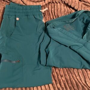 Figs Scrub Set Caribbean Blue